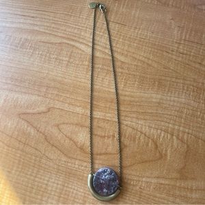 larissa loden amethyst sun & moon necklace